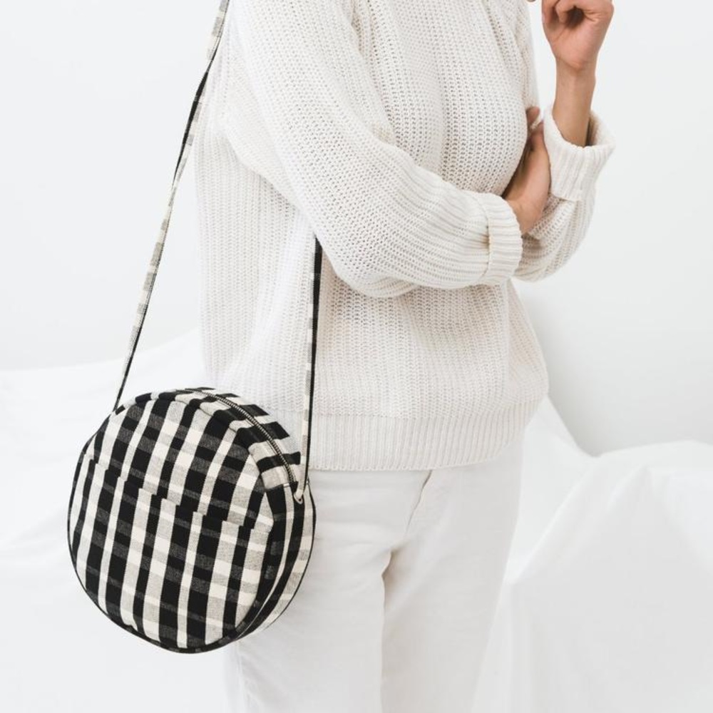 Baggu Plaid Circle Bag